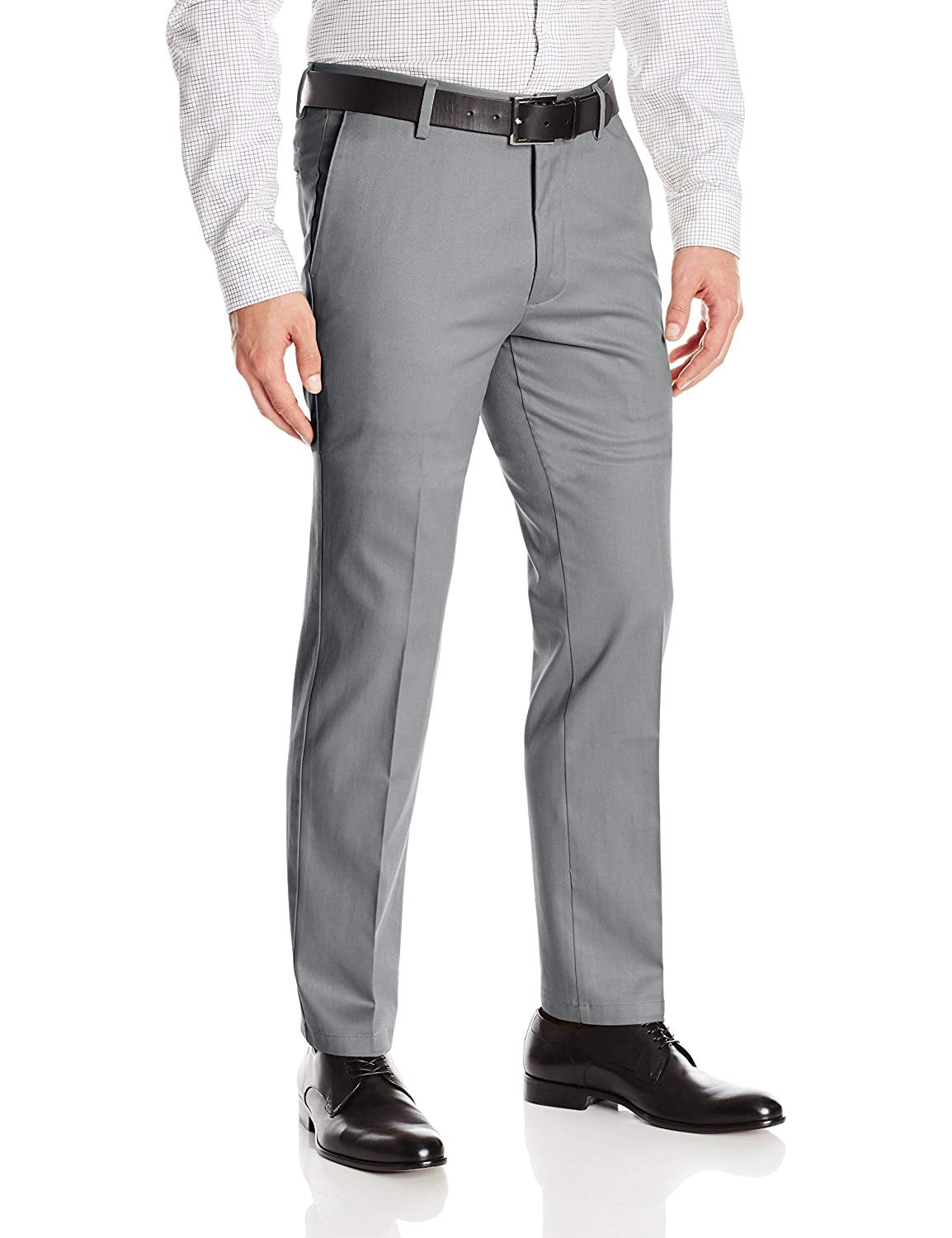 grey dress pants slim fit Athletic Fit Stretch Suit Pants main image 0