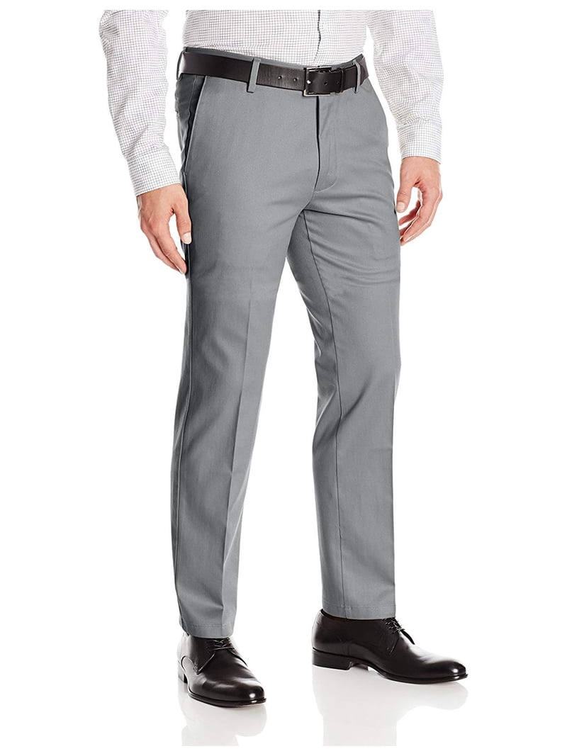 Boltini Italy Men's Flat Front Slim Fit Slacks Trousers Dress Pants (Light  Gray, 44x32) - Walmart.com