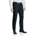 thumbnail image 1 of Boltini Italy Men's Flat Front Slim Fit Slacks Trousers Dress Pants (Navy, 44x32), 1 of 2
