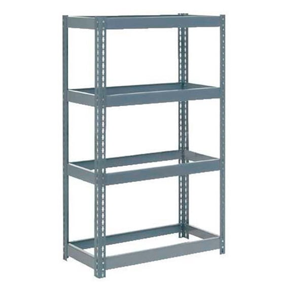 Boltless Extra Heavy Duty Shelving 36"W x 12"D x 72"H, 4 Shelves, No Deck