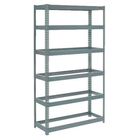 Boltless Extra Heavy Duty Shelving 48"W x 12"D x 84"H, 6 Shelves, No Deck