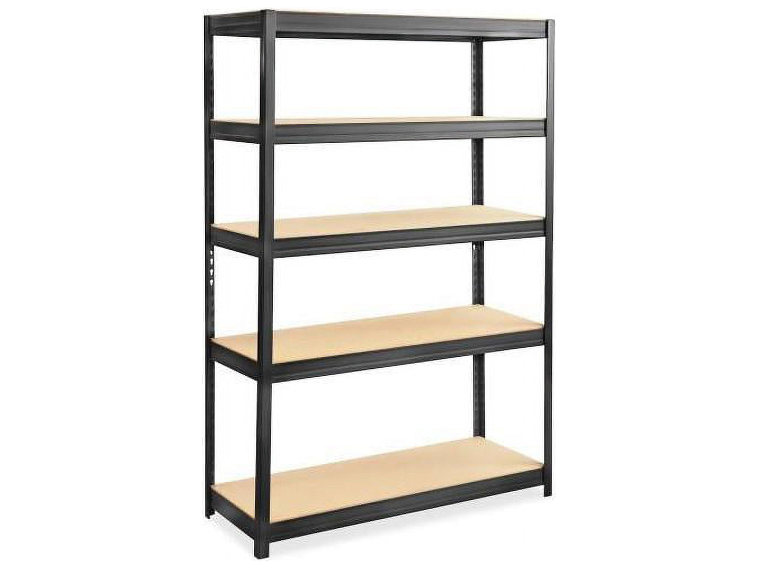 https://i5.walmartimages.com/seo/Boltless-Steel-particleboard-Shelving-Five-Shelf-48w-X-18d-X-72h-Black_8e16bf77-96f5-44fe-bde1-20a75c50666f.cb9b69b2ecfa0b18d30df0b2c2536a23.jpeg