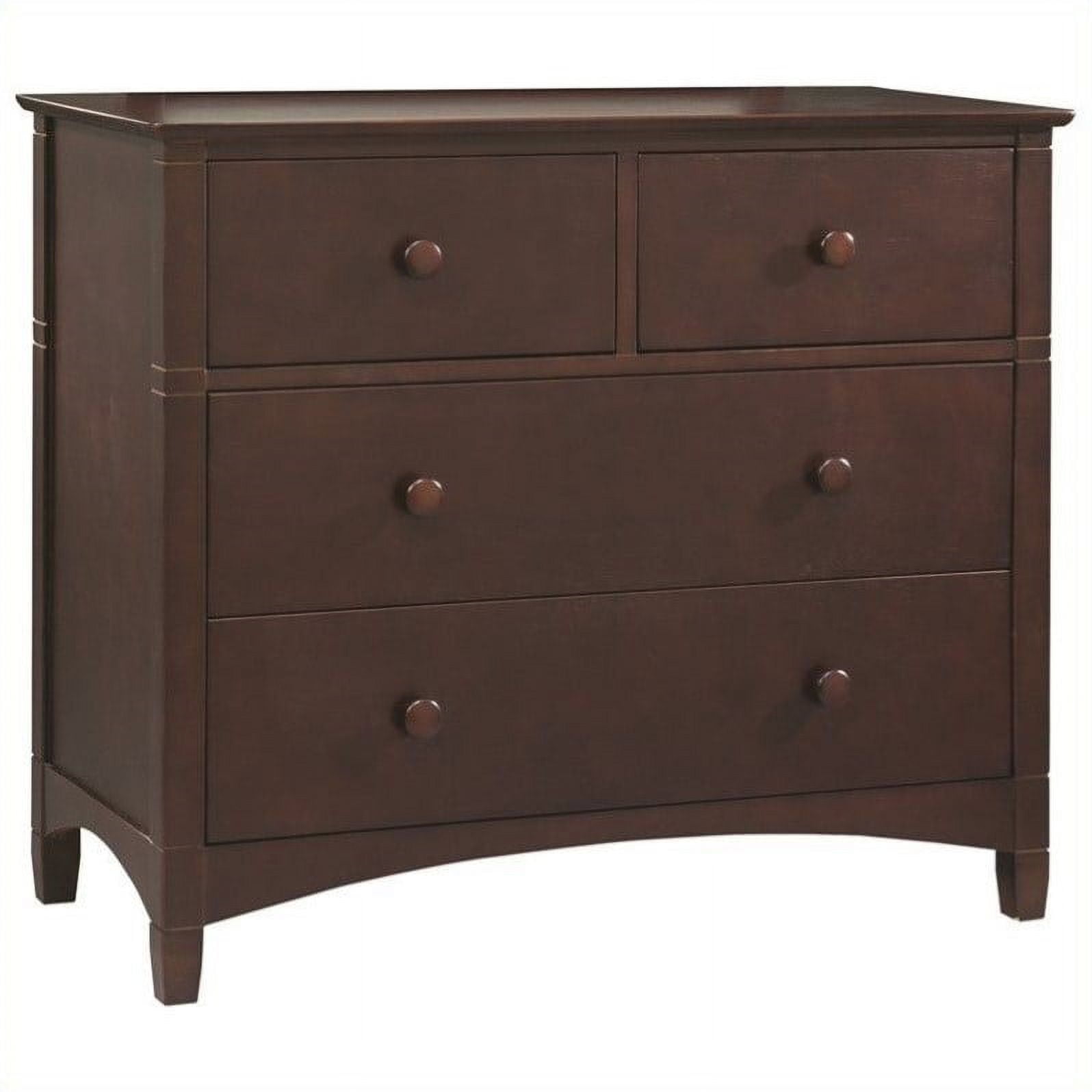 Bolton Furniture Essex 4Drawer Dresser, Multiple Colors