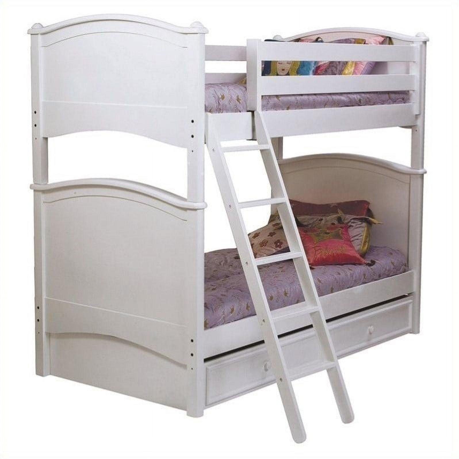 Bolton Furniture Essex Cooley Twin Bunk Bed in White