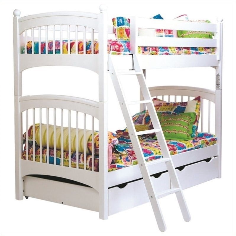 Bolton Furniture Essex Windsor Twin over Twin Bunk Bed in White