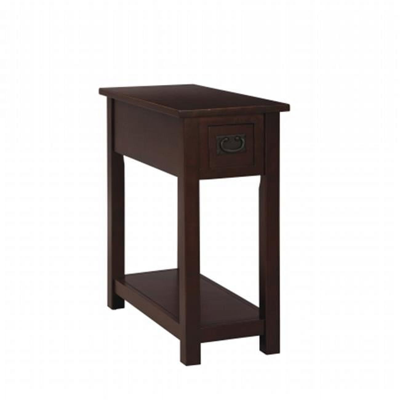 Bolton Furniture Mission Chairside Table Espresso