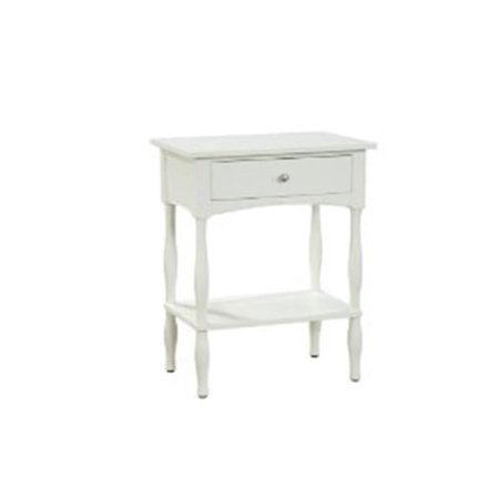 Bolton Furniture Shaker Cottage End Table - Ivory - 24in. x 16in. x 30in.