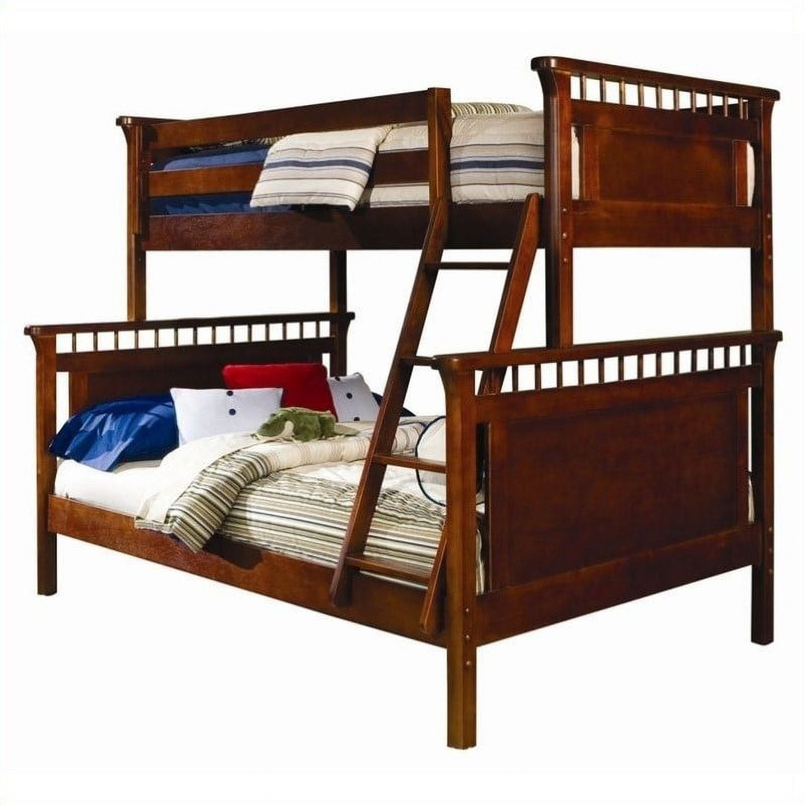 Bolton Furniture Wakefield Bennington Twin Over Full Bunk Bed in Cherry