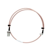 Bolton N-Female Bulkhead To QMA Male Angle Coaxial RF Pigtail Cable   1 Meter