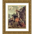thumbnail image 1 of Boltraffio, Giovanni Antonio 15x18 Gold Ornate Wood Framed with Double Matting Museum Art Print Titled - The Resurrection of Christ, 1 of 4