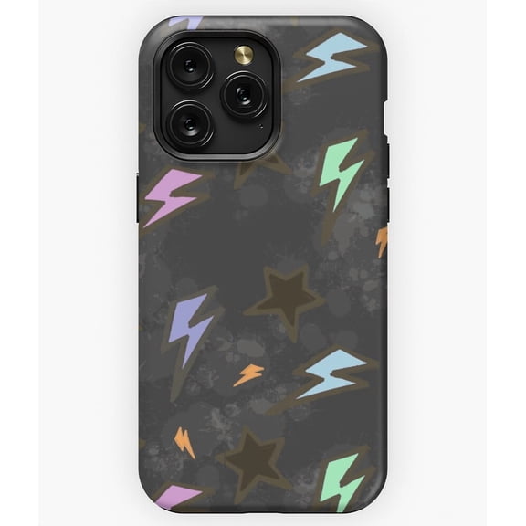 Bolts and Stars Pattern Lightning G6132 Phone Case for iPhone17 16 15 14 13 12 11 Pro Max