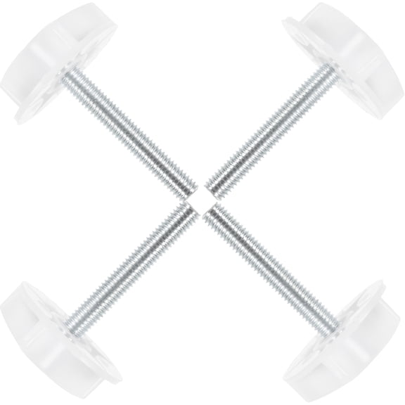 Bolts for Headboards Fixing Fittings Bed Knob up Floor Mat Adjust Abs Galvanized Steel 4 Pcs