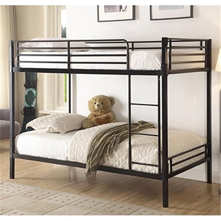 Boltzero Twin Over & Bunk Bed, Black