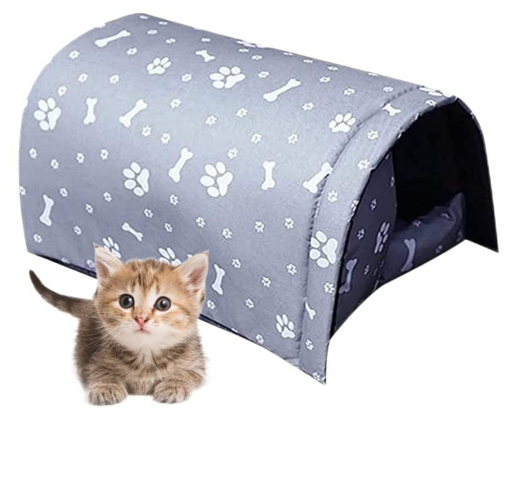 Boluotou Cat Houses for Outdoor Cats, Outdoor Stray Cats Dogs Shelter