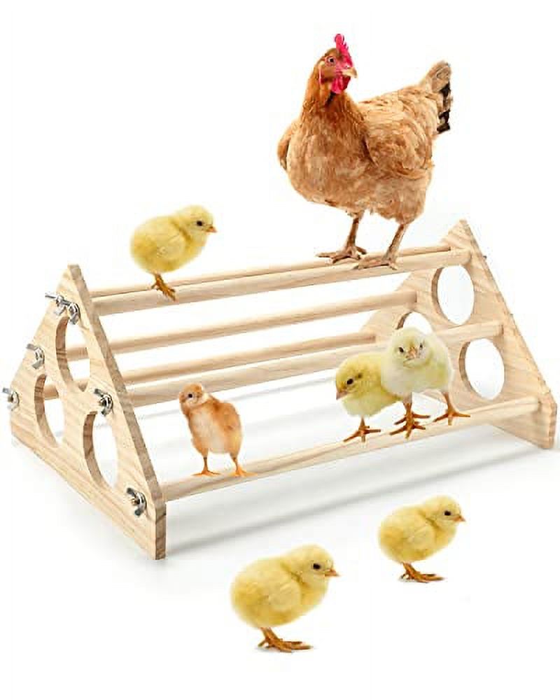 Boluotou Chicken Perch Wooden Chicken Roosting Bar Small Baby Chick