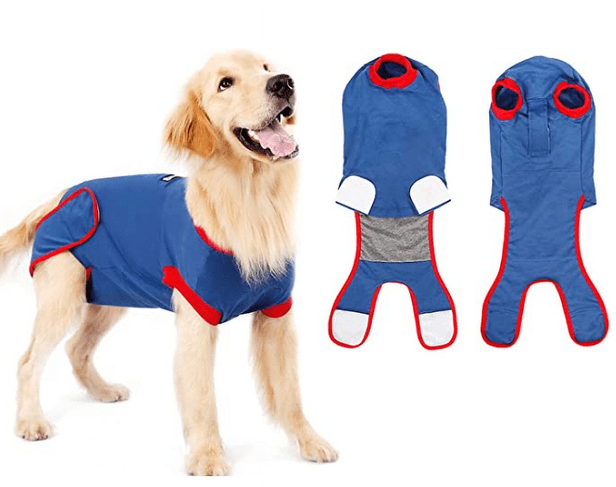 Boluotou Dog Recovery Suit Recovery Shirt Abdominal Wound Protector for