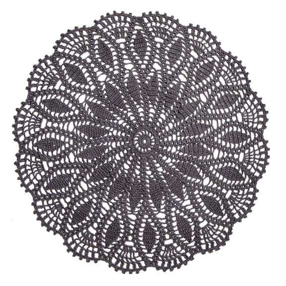 BomHCS 22 Inch Handmade Crochet Cotton Round Placemat Lace Mat Boho Dining Table Doily Kitchen Decor Washable Tablecloth Doilies