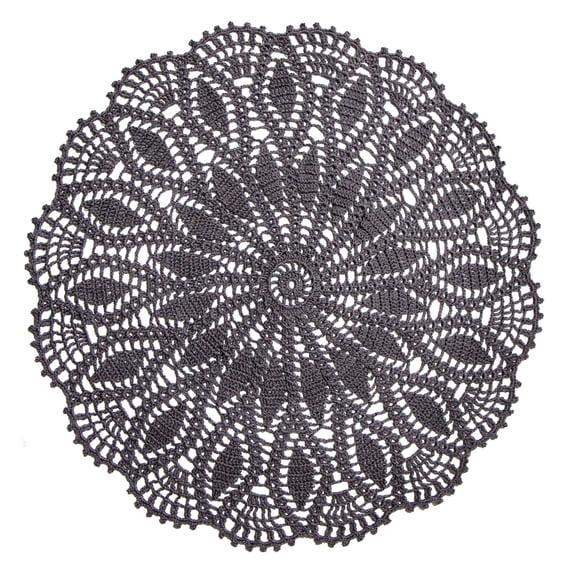 BomHCS 22 Inch Handmade Crochet Cotton Round Placemat Lace Mat Boho Dining Table Doily Kitchen Decor Washable Tablecloth Doilies