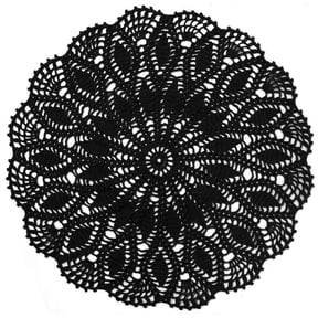 BomHCS 22 Inch Handmade Crochet Cotton Round Placemat Lace Mat Boho Dining Table Doily Kitchen Decor Washable Tablecloth Doilies