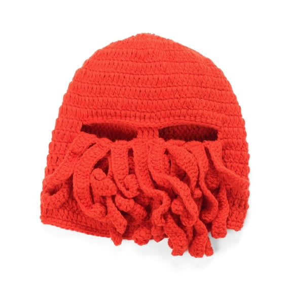 BomHCS Octopus Knit Balaclava Mask, Turquoise Crochet Ski Mask for Adults Knitted Hats