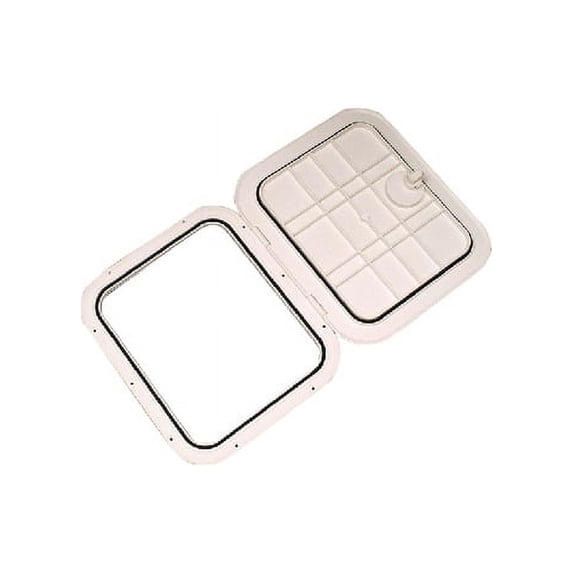 Bomar Access Hatch Color: Cream, Size: 10" x 30"