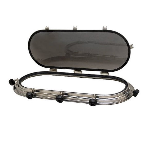 Bomar Pompanette Boat Portlight Y727-SS-LS | Smoke Tint SS