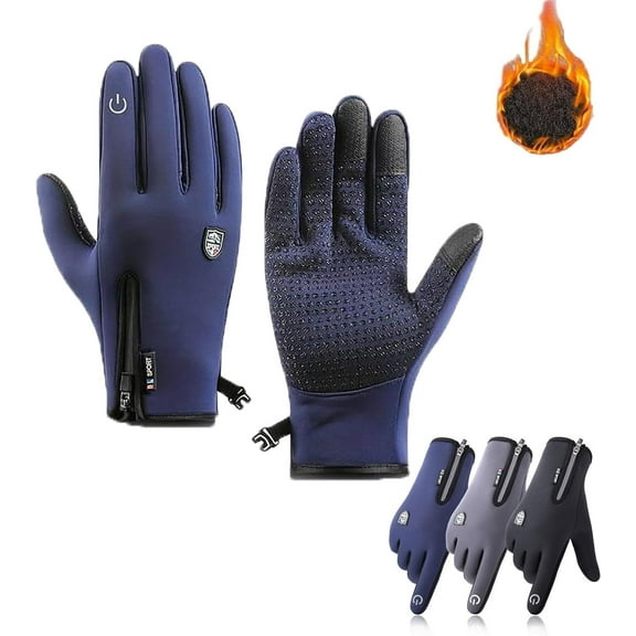 Bomaze USB Heated Gloves for Men and Women, Windproof Waterproof Thermal Winter Gloves with Touchscreen Compatibility, 3 Heat Settings for Skiing Cycling