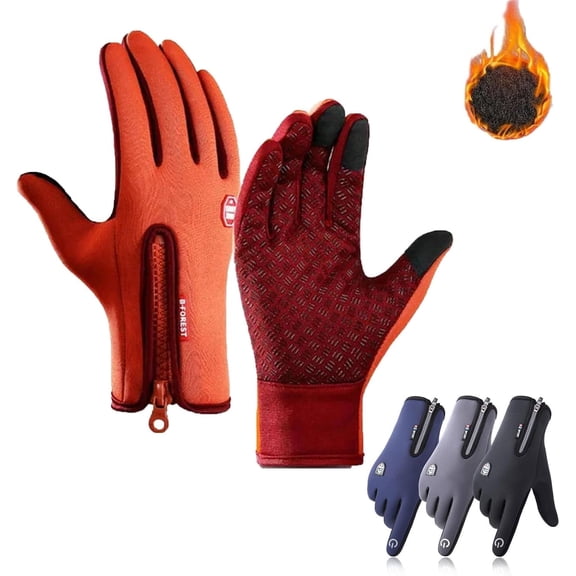 Bomaze USB Heated Gloves for Men and Women, Windproof Waterproof Thermal Winter Gloves with Touchscreen Compatibility, 3 Heat Settings for Skiing Cycling