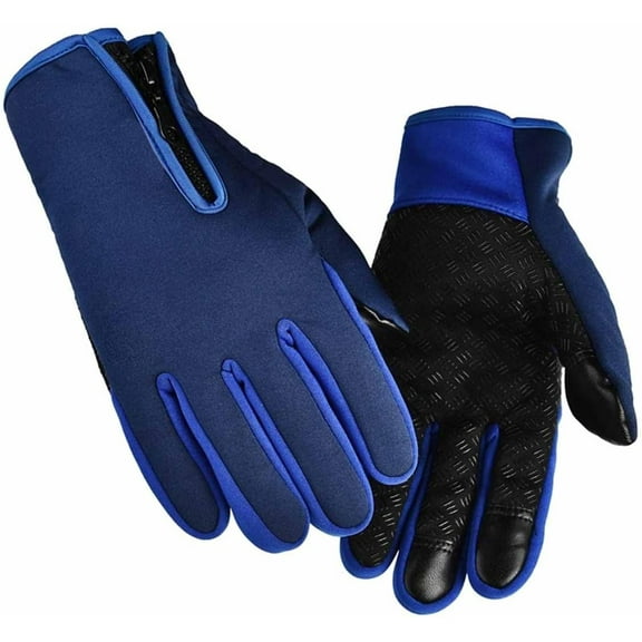 Bomaze Winter Gloves, Bomaze Waterproof Non-Slip Touchscreen Fleece-Lined Warm Gloves for Winter