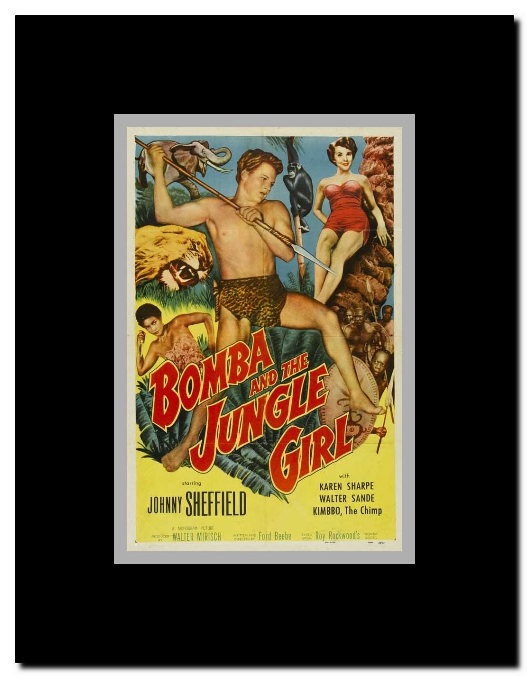 Bomba and the Jungle Girl Framed Movie Poster