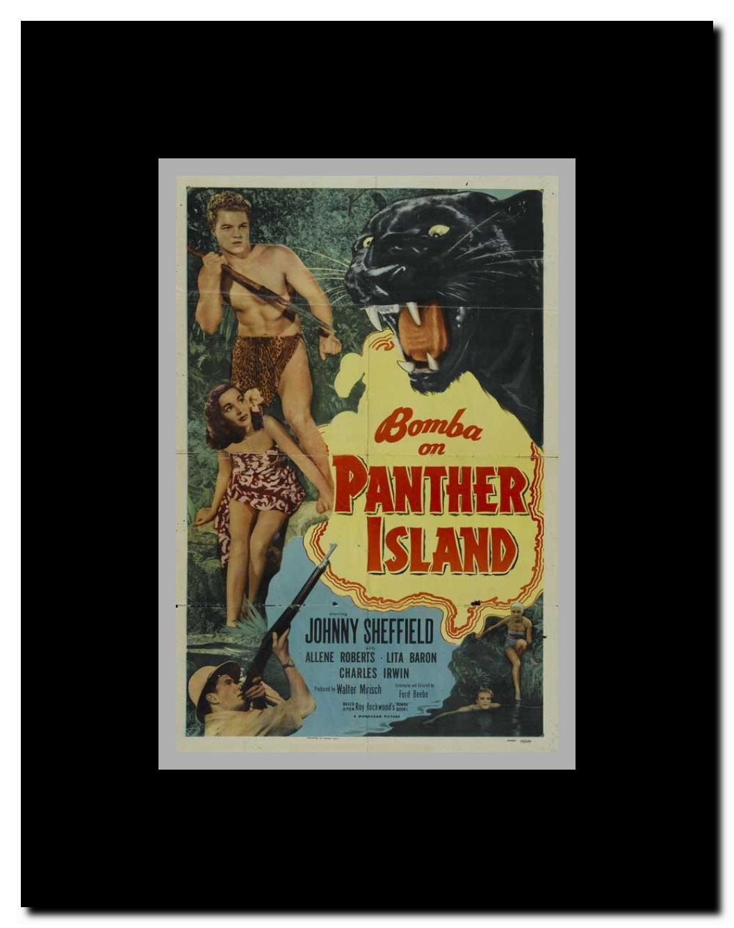 Bomba on Panther Island Framed Movie Poster
