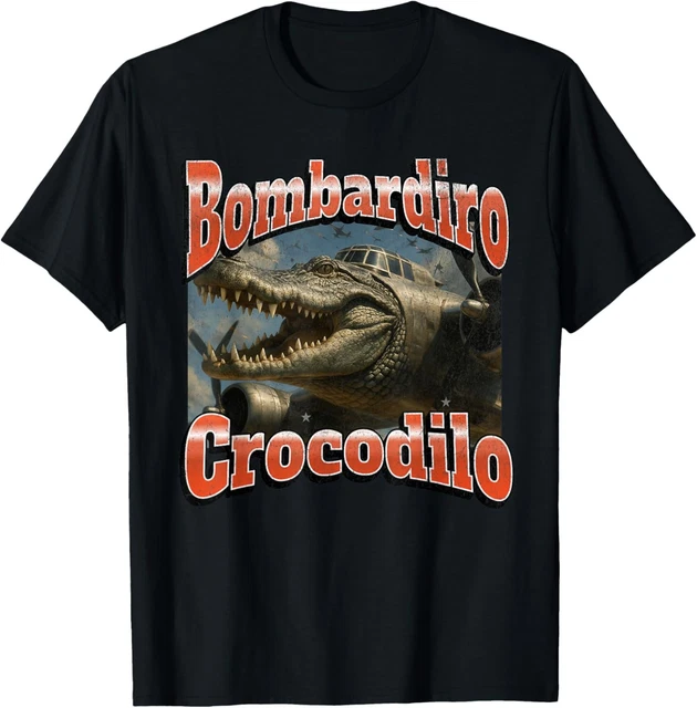 Bombadiro Crocodilo Funny Italian Brainrot Graphic T-Shirt Unisex S-5XL ...