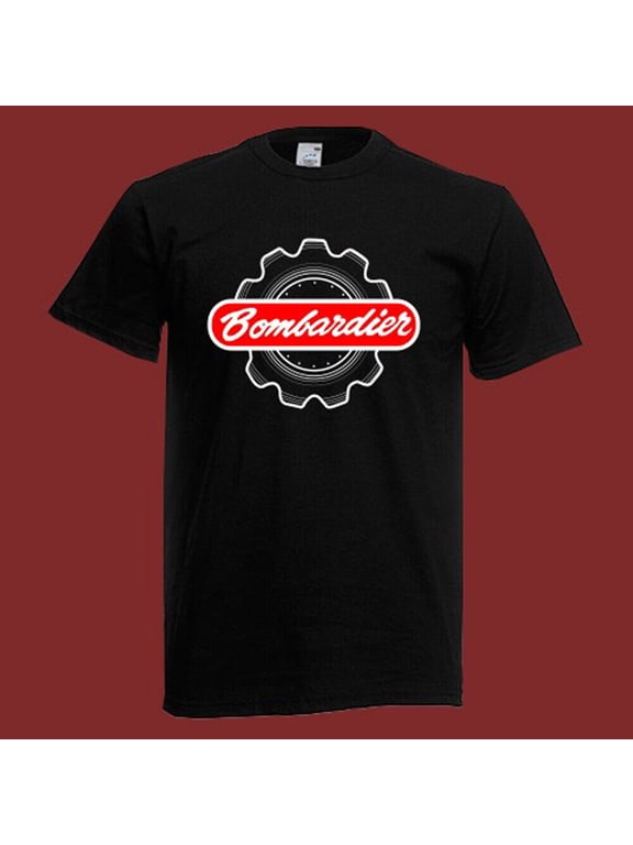 Bombardier Ski-Doo Men's Black T-Shirt Size S-5XL