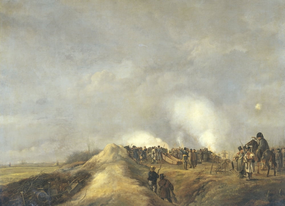 Bombardment Of Naarden Canvas Art - (24 x 18)