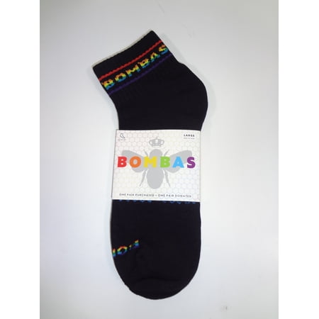 Bombas Double Rainbow Quarter Socks - Large