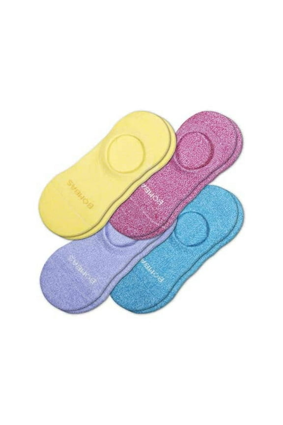 Men's Cotton Cushioned No Show Sock, Multicolor (4 Pack)