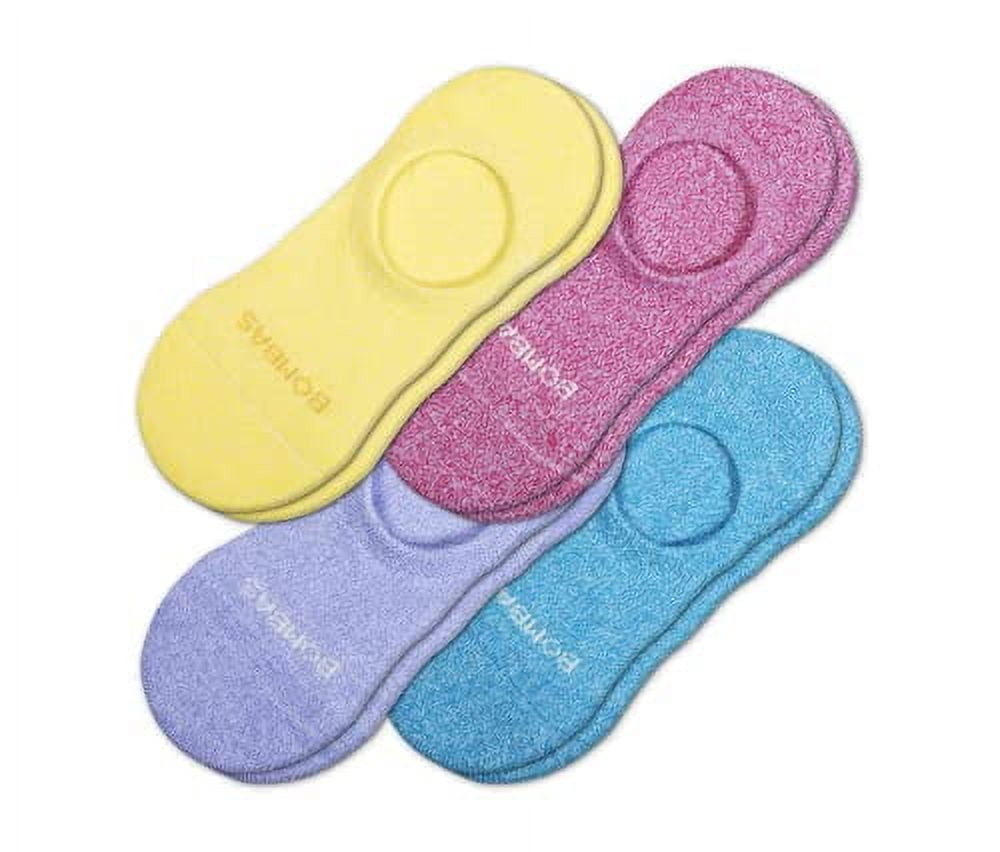 Bombas Cushioned No Show Socks Mixed Brights 4 Pack Walmart