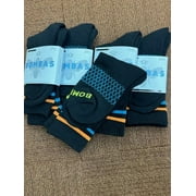 Bombas Unisex Colorful Print Socks, Black, (5-Pack)