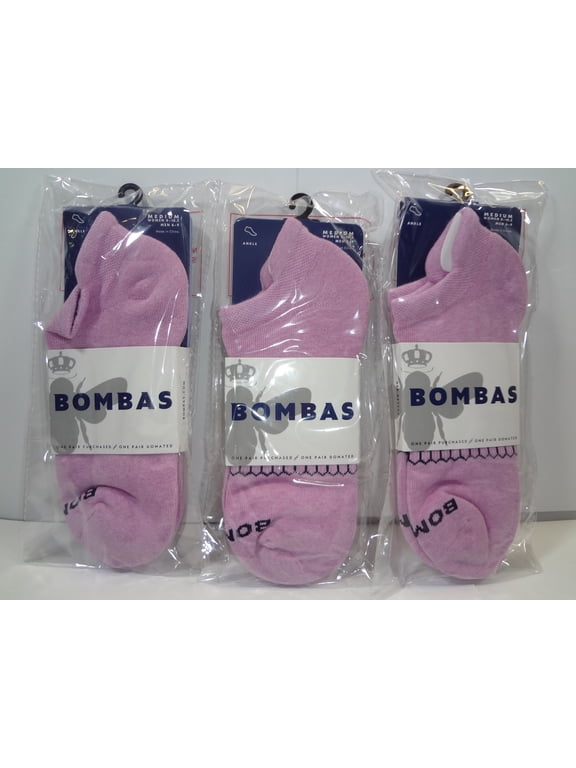Womens Ankle Socks (Med) Pink (3PK)