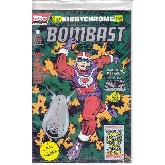 Bombast #1 (with card) VF ; Topps Comic Book