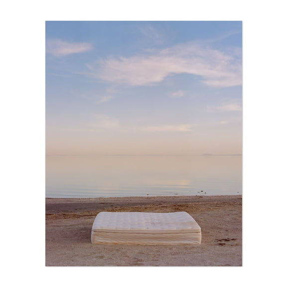 Bombay Beach - Bombay Beach California Photography Minimalist Coast Beach Pastel Surrealism Abandoned Landscape Unframed Wall Art Print 4 x 6 inches