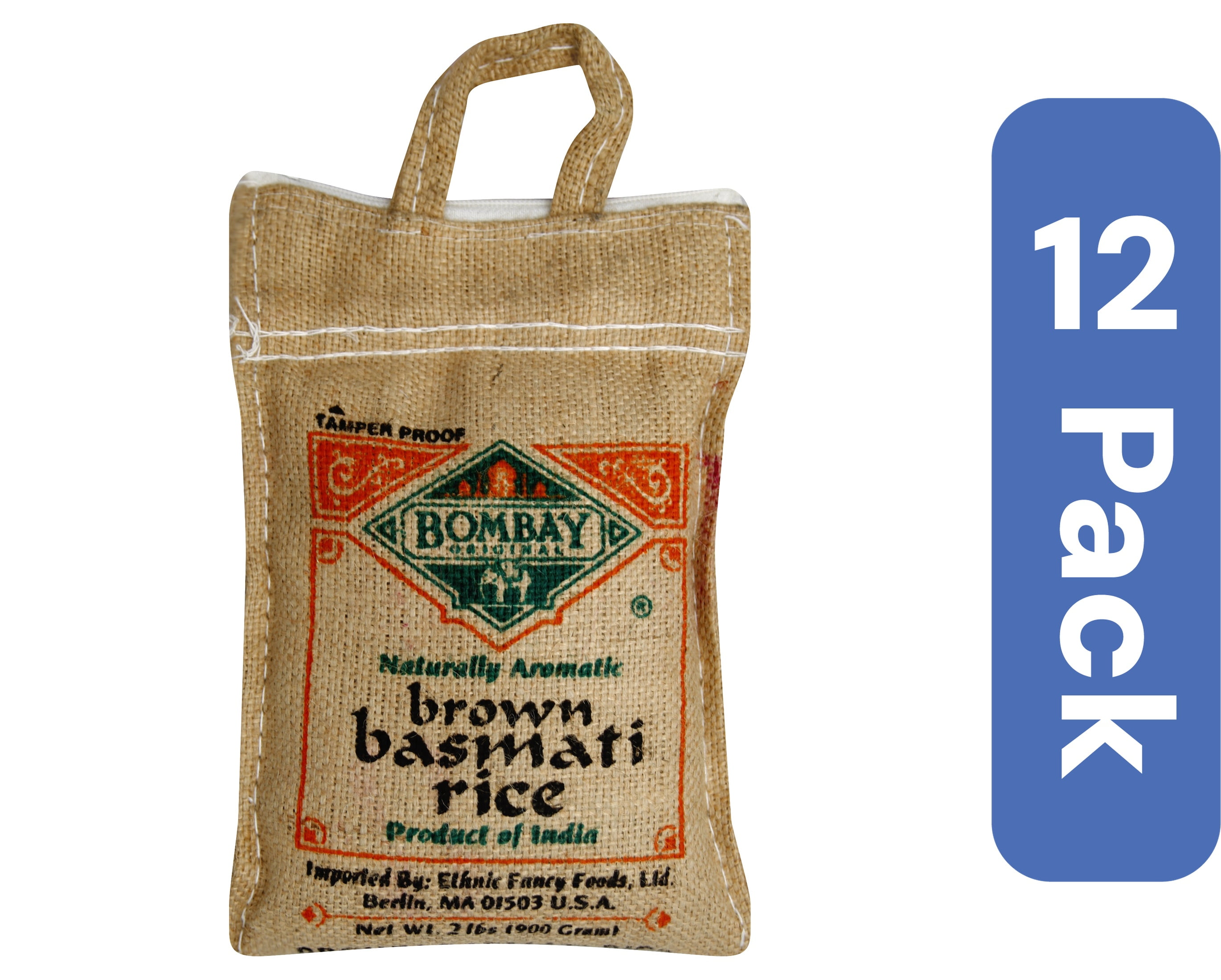 Bombay Brown Basmati Rice 2 lb (Pack of 12) - Walmart.com