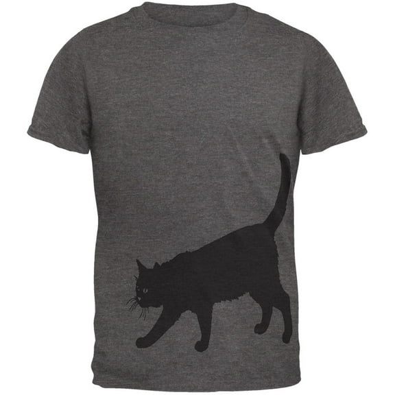 Bombay Cat Sneaking All Over Dark Heather Soft Adult T-Shirt - X-Large