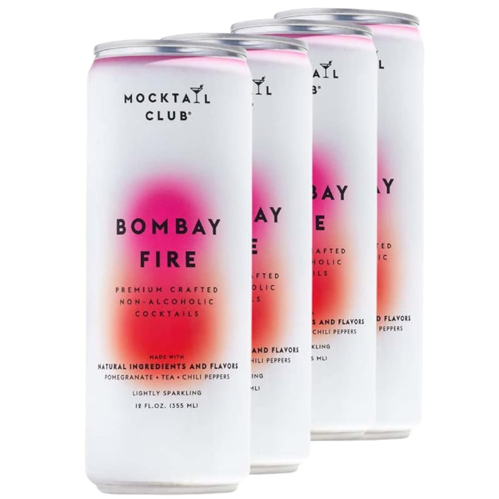 Bombay Fire - 4 Pack L Premium Crafted Non-Alcoholic Cocktails