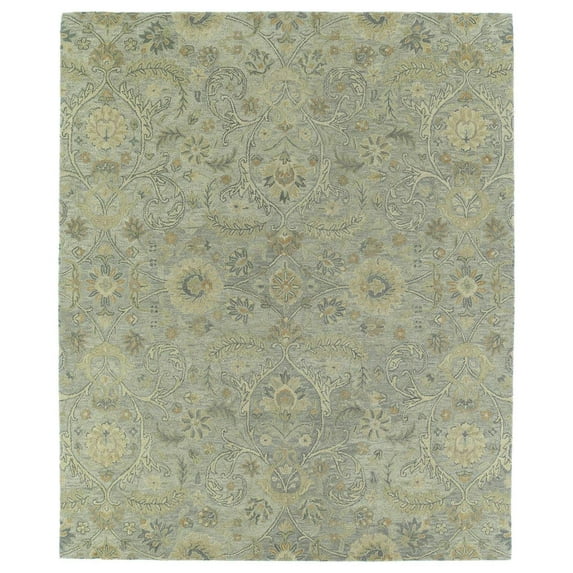 Bombay Home Christopher Kashan Light Blue Hand-tufted Rug - 2' x 3'