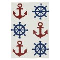 thumbnail image 1 of Bombay Home Indoor/ Outdoor Beachcomber Helm Ivory Rug - 5' x 7'6, 1 of 6