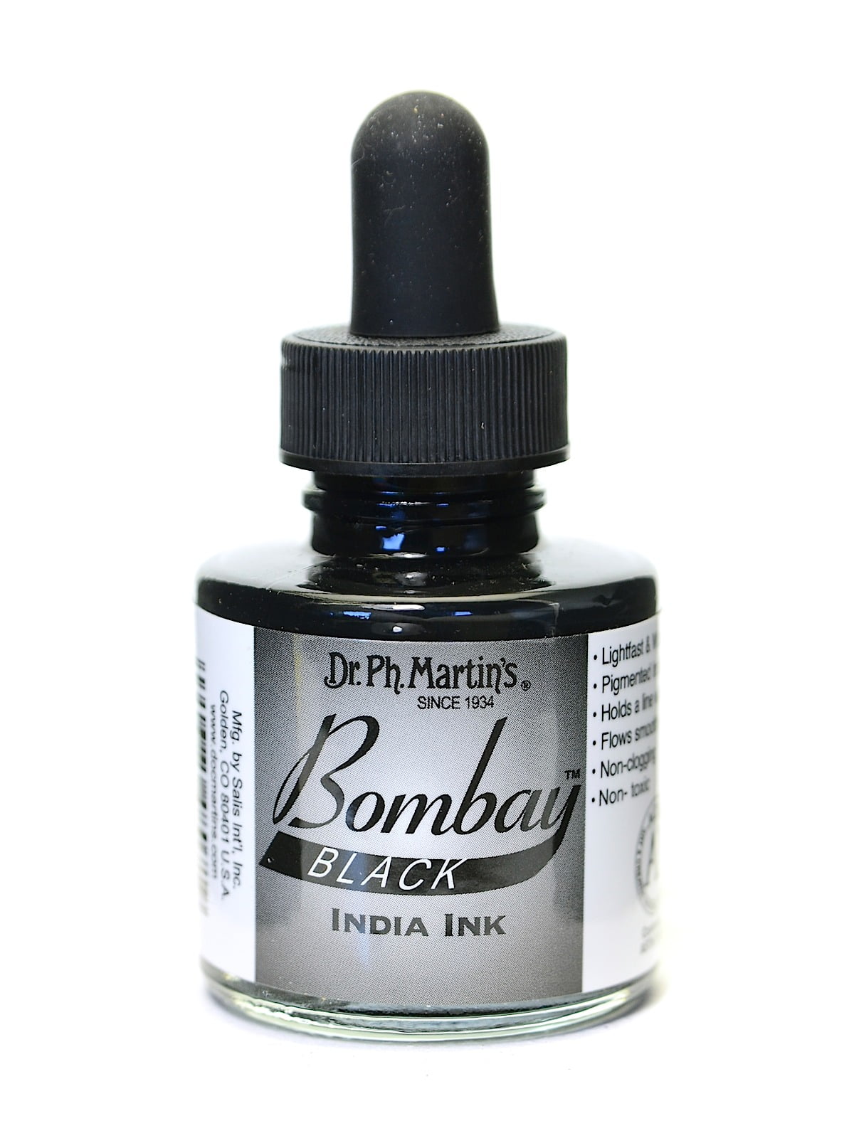 Indin Ink Bombay India Ink 1 oz. black (pack of 4) - Walmart.com