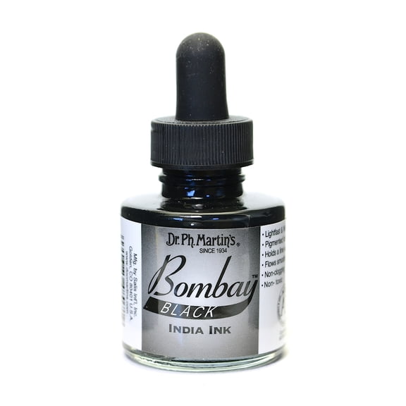 Bombay India Ink 1 oz. black (pack of 4)