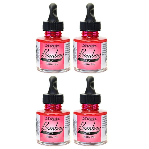 Bombay India Ink 1 oz. red (pack of 4)