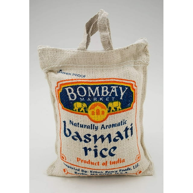 Bombay Market Basmati White Rice - 4 Pound Bag - Walmart.com